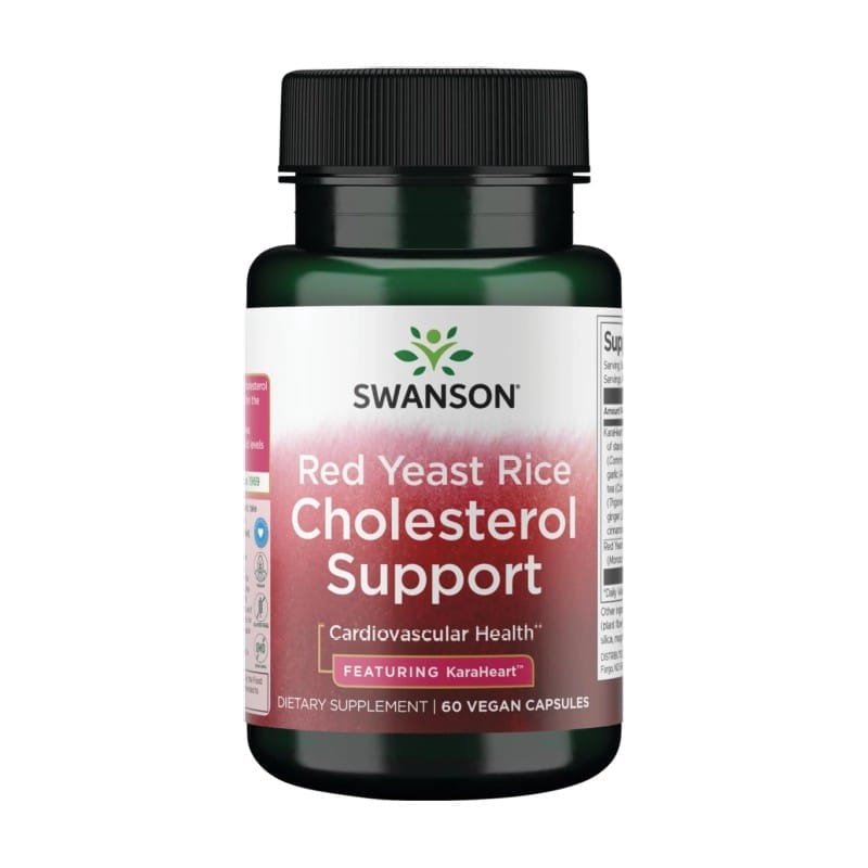 Червен дрожден ориз Swanson, Cholesterol Support (60 капсули)