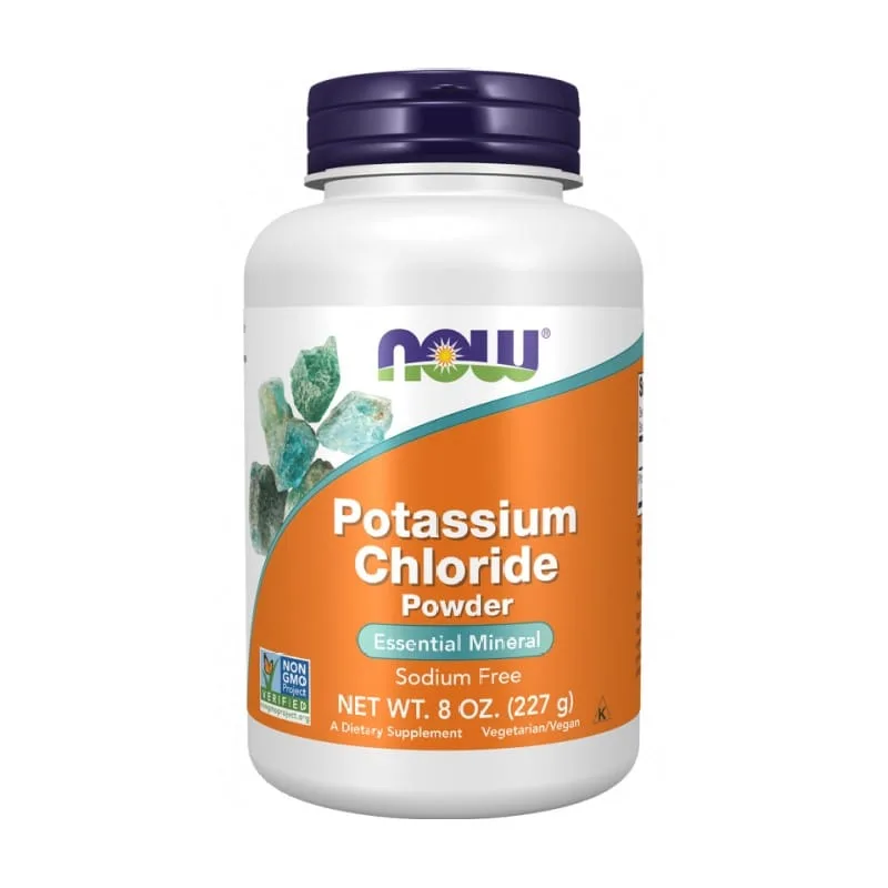 Калиев хлорид на прах NOW (227 g)
