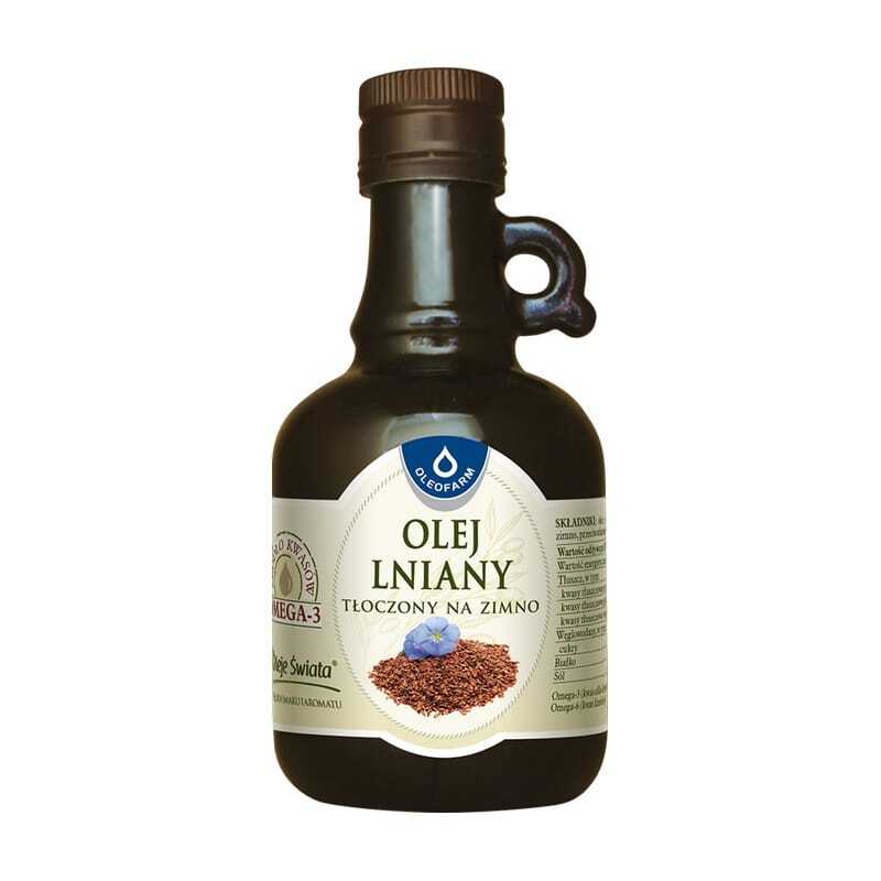 Масло от ленено семе, студено пресовано Oleofarm (250 ml)