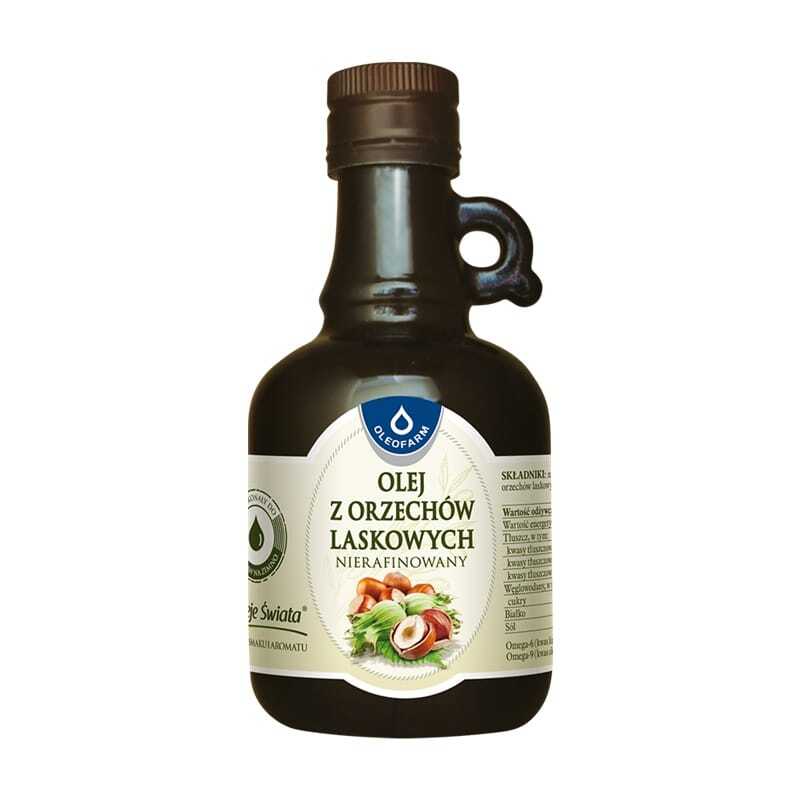 Нерафинирано масло от лешници Oleofarm (250 ml)