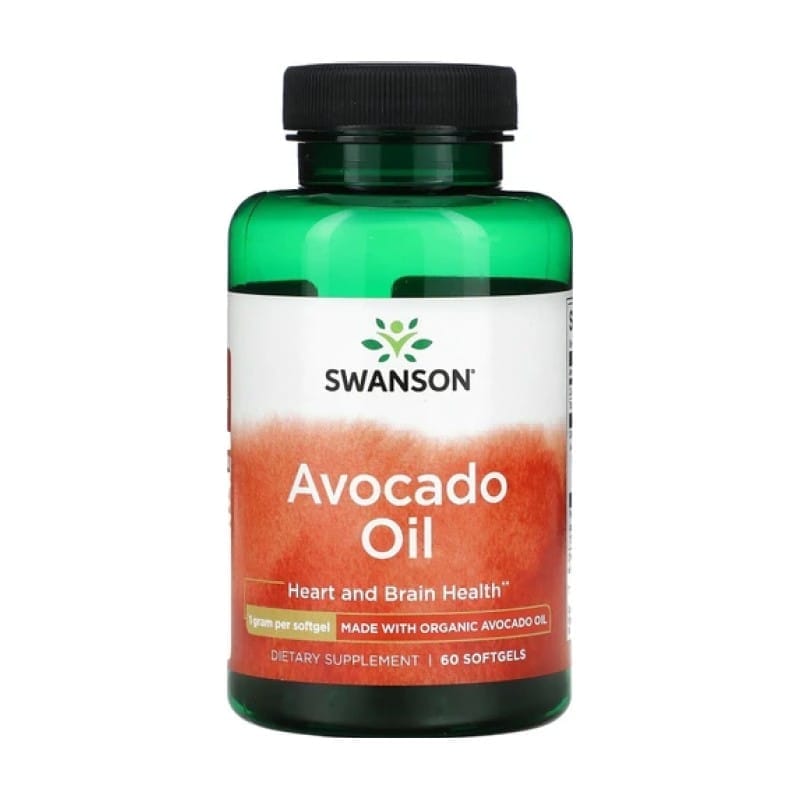 Масло от авокадо Swanson, 1000 mg (60 меки капсули)