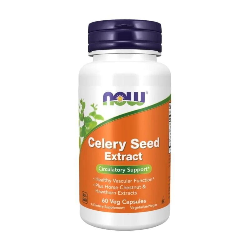 Екстракт от семена на целина NOW, 100 mg (60 капсули)
