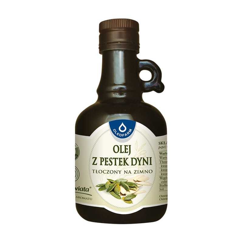 Тиквено масло, студено пресовано Oleofarm (250 ml)