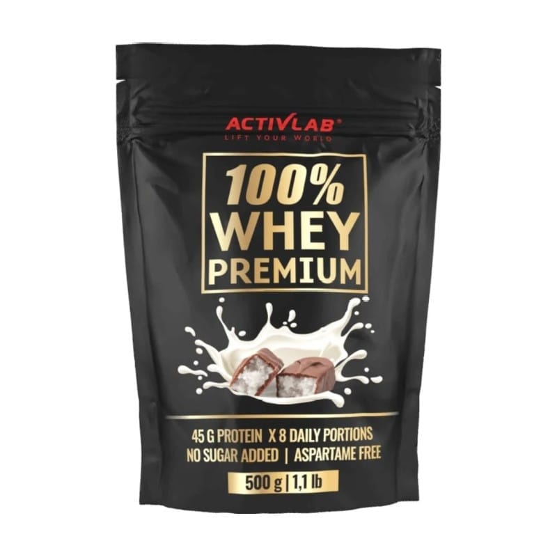 100% Whey Premium протеин с вкус на шоколад и кокос Activlab (500 g)