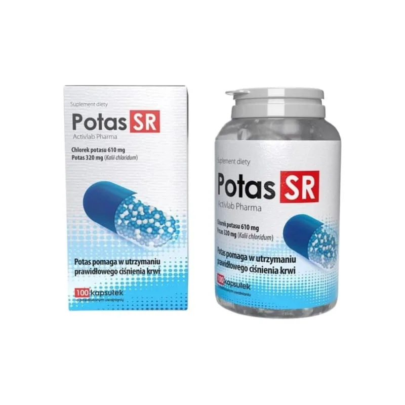 Калий с удължено освобождаване – Potas SR Activlab Pharma (100 капсули)