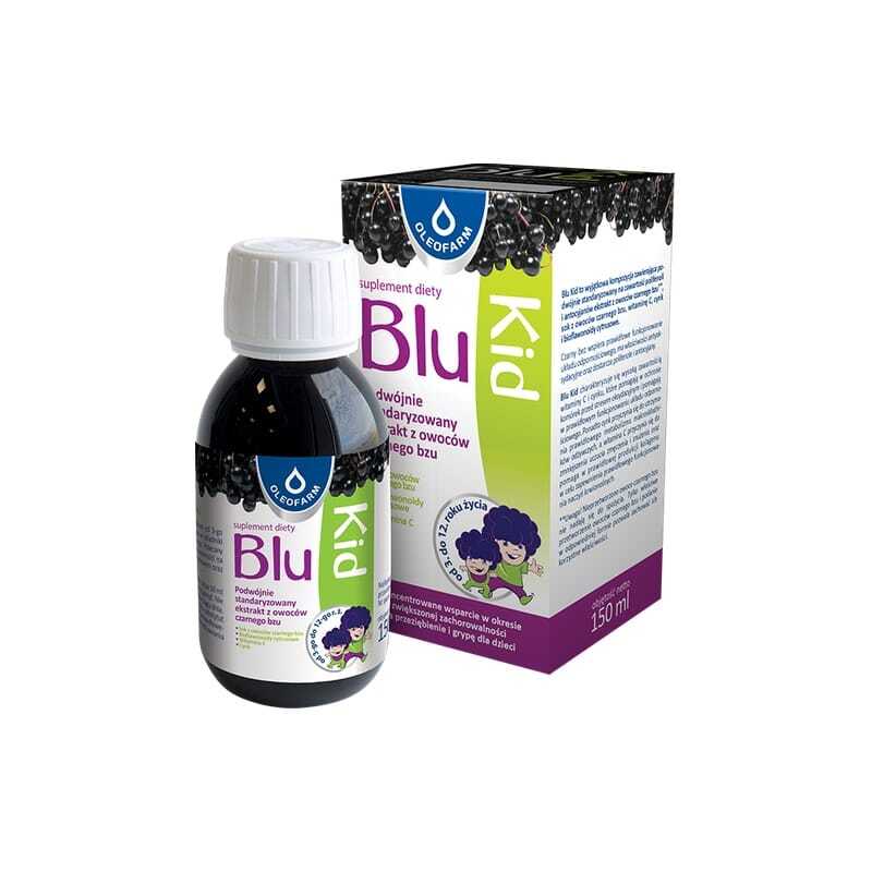 Blu Kid – черен бъз с витамин C и цинк Oleofarm (150 ml)