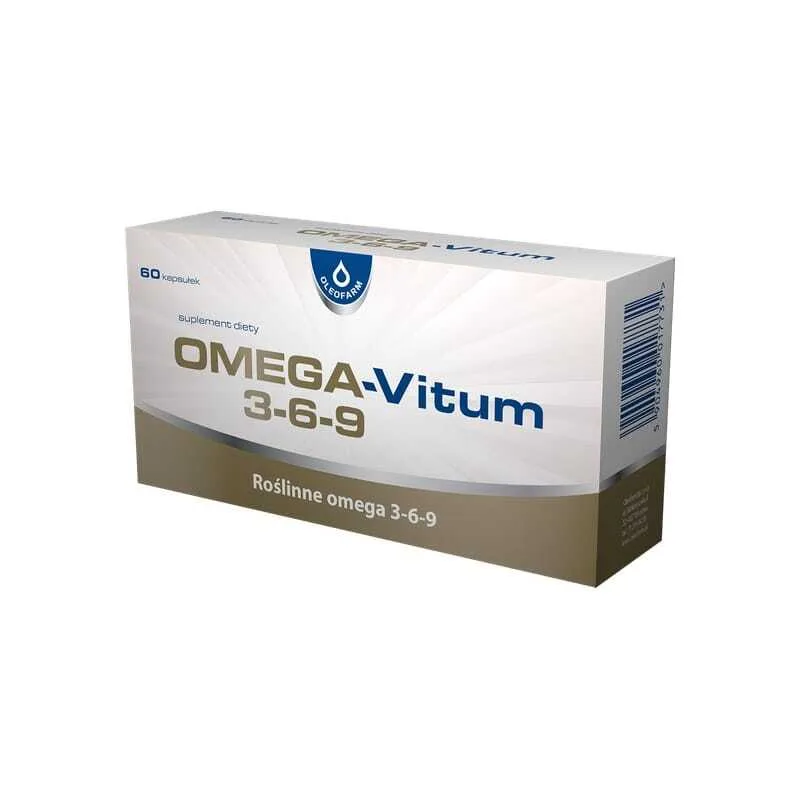 Omega-Vitum 3-6-9 с витамин E Oleofarm (60 капсули)
