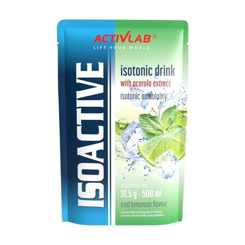 Изотонична напитка на прах Isoactive Activlab, ледена лимонада с ацерола (31,5 g)