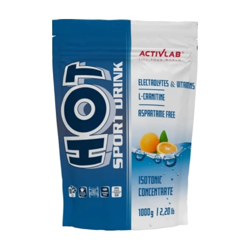 Hot Sport Drink – електролити и витамини, вкус на портокал Activlab (1000 g)