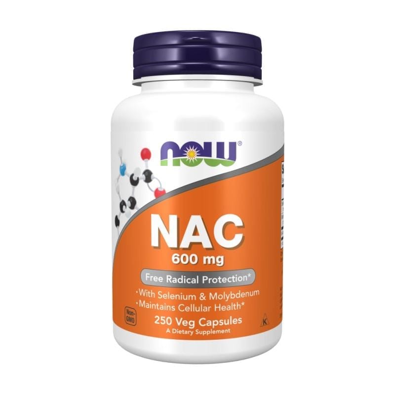NAC NOW, 600 mg (250 капсули)
