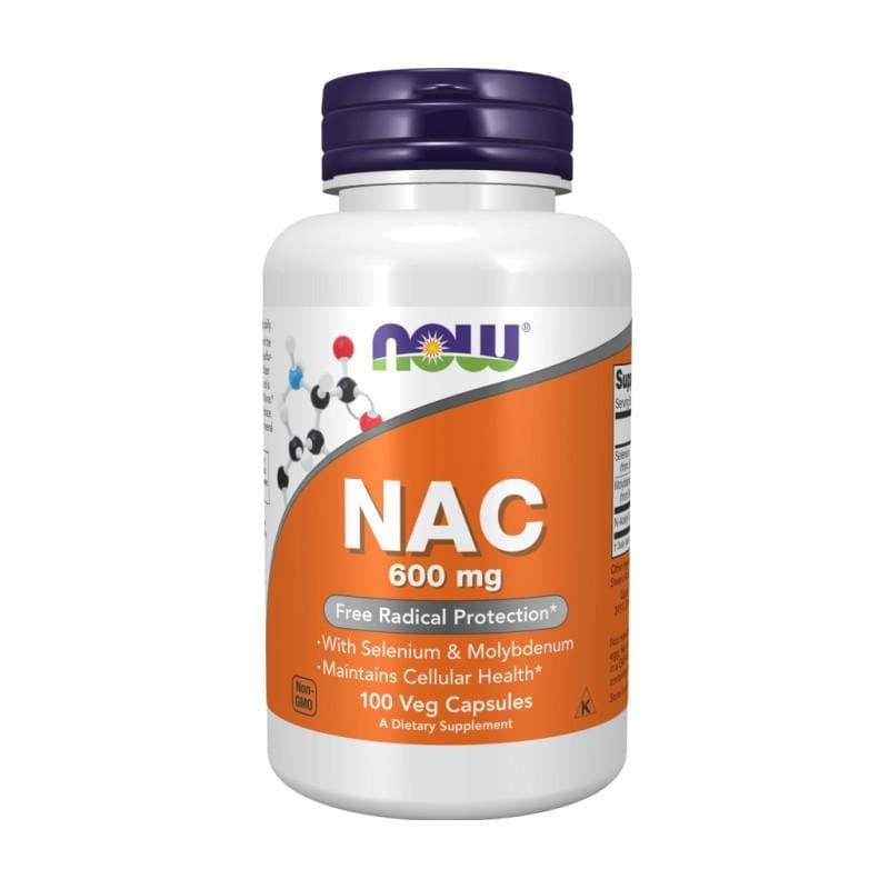 NAC NOW, 600mg (100 капсули)