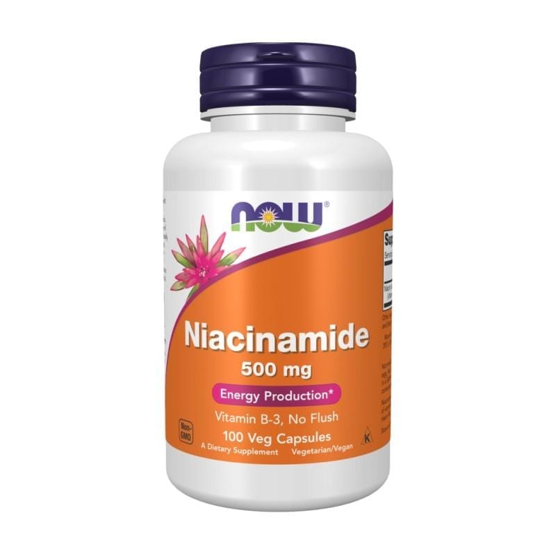 Ниацинамид (B3) NOW, 500 mg (100 капсули)