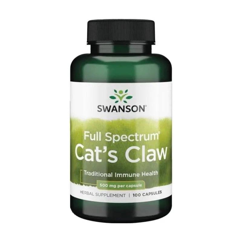 Котешки нокът Swanson, 500 mg (100 капсули)