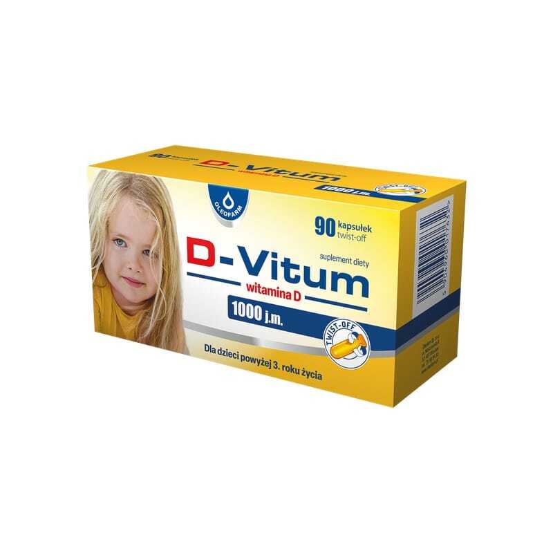 Витамин D3 1000 IU за деца Oleofarm (90 капсули)