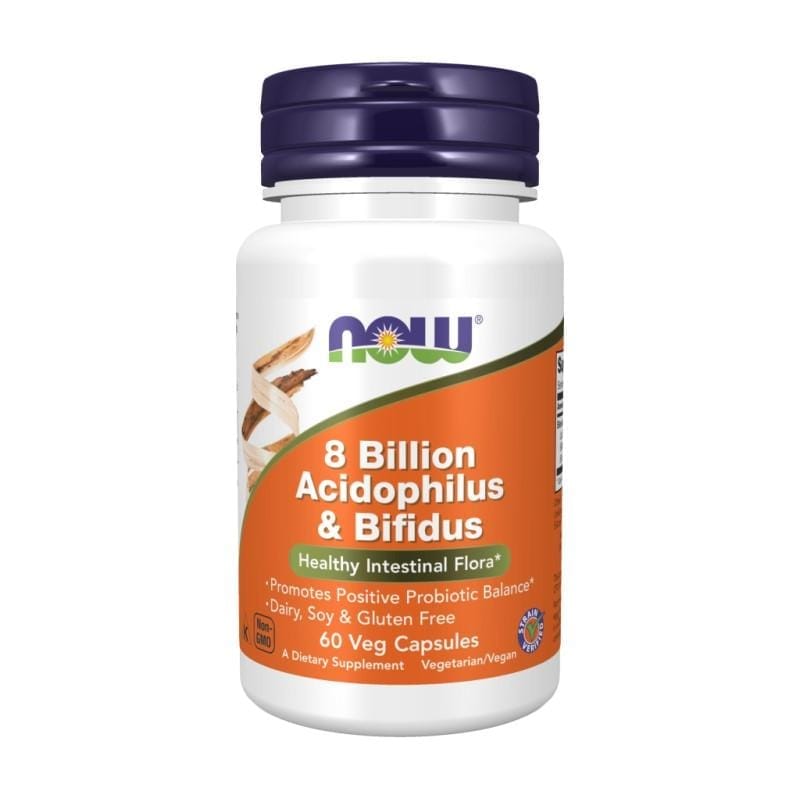 8 милиарда Acidophilus и Bifidus NOW (60 капсули)