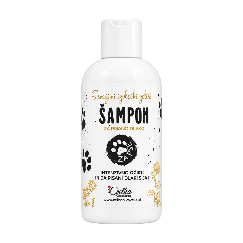 Шампоан за шарена кучешка козина Cvetka (250 ml)