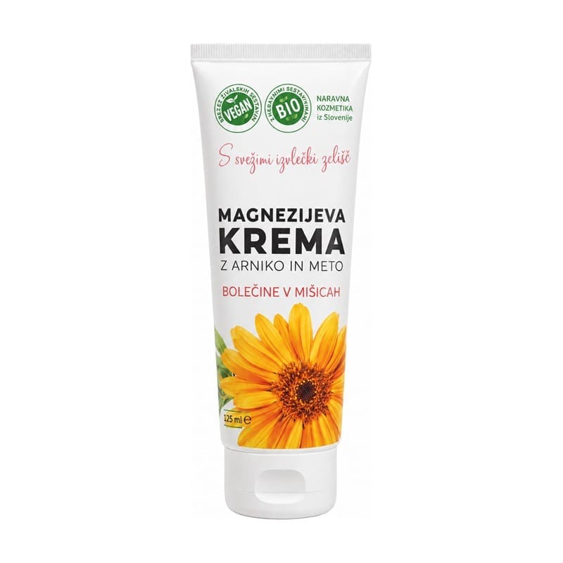 Магнезиев крем с арника и мента Cvetka (125 ml)
