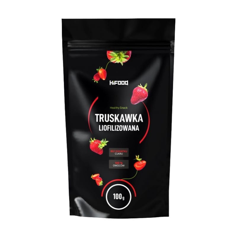 Лиофилизирани резени ягоди HiFOOD (100 g)