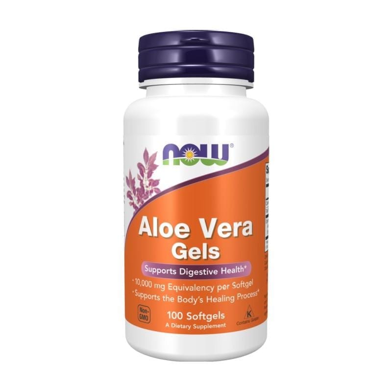 Алое вера NOW, 10 000 mg (100 меки капсули)