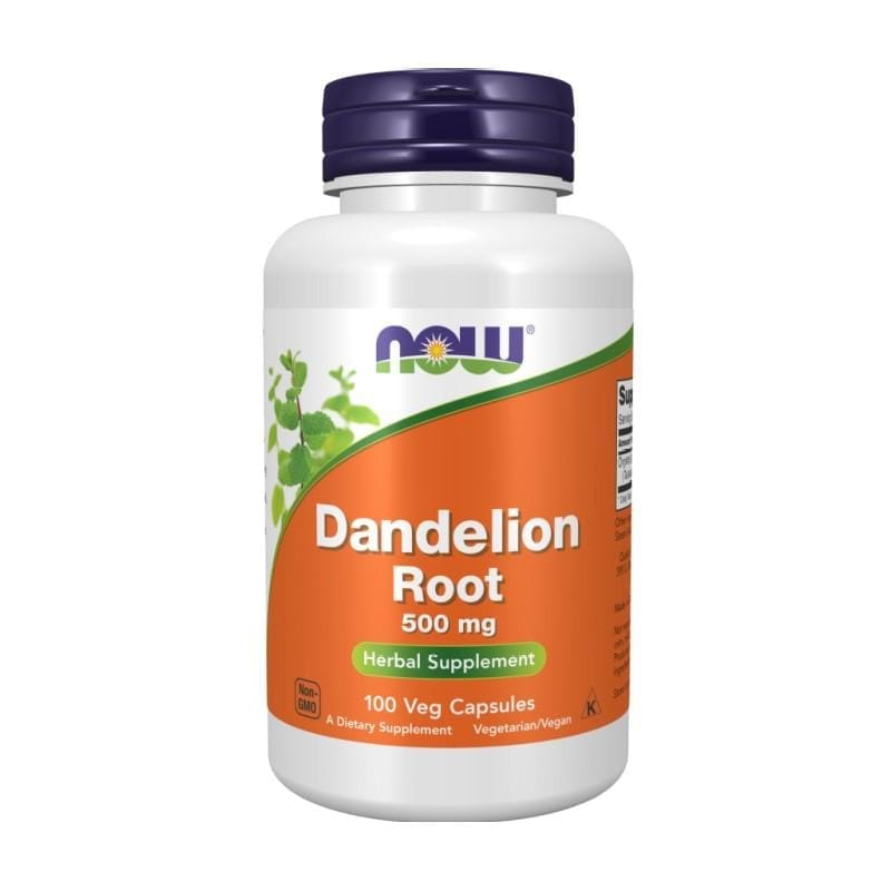 Корен от глухарче NOW, 500 mg (100 капсули)