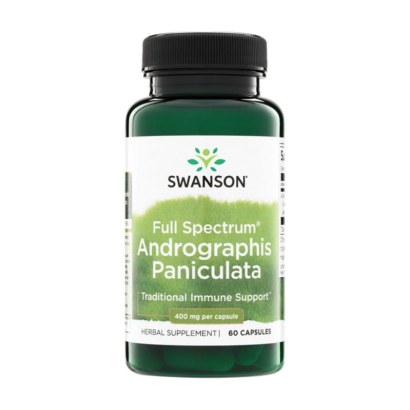 Andrographis paniculata Swanson, 400 mg (60 капсули)