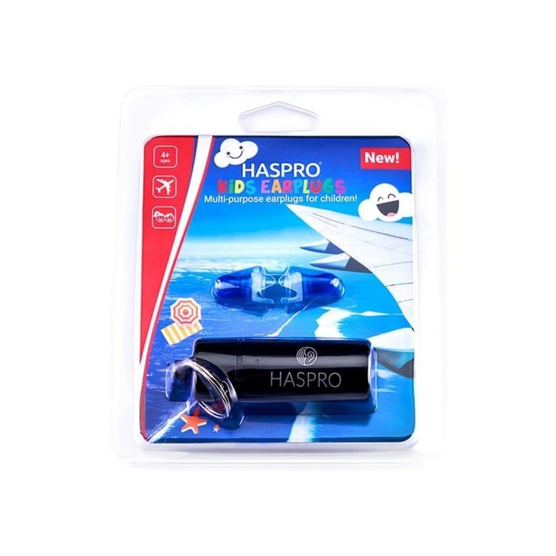 Тапи за уши за деца за пътуване със самолет – силиконови Fly Kids Haspro (1 чифт)